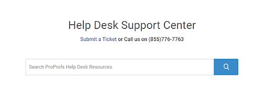 Help desk support center