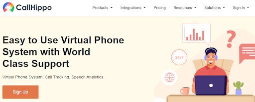 CallHippo is another popular business communication tool 