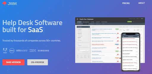 JitBit saas enterprise help desk tool