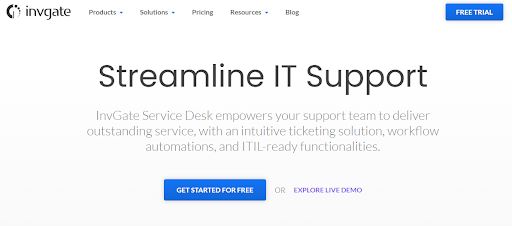 InvGate Service Desk offers an intuitive IT ticketing system