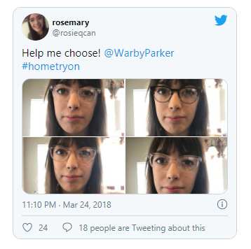 Warby Parker twitter