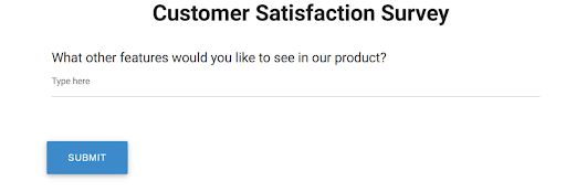 Customer satisfaction survey