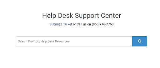 Help Desk Support  center