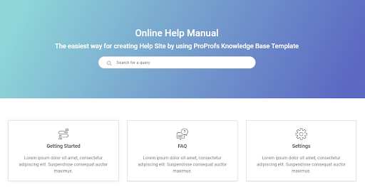 Online Help Manual
