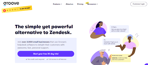 Zendesk alternative_Groove all-in-one help desk platform
