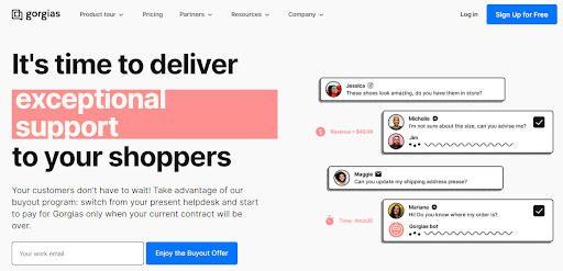 Zendesk competitor_Gorgias_meet all your customer service needs.