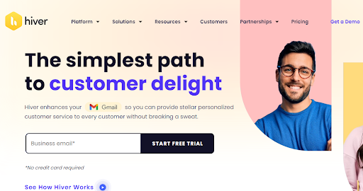 Hiver Gmail-based help desk software