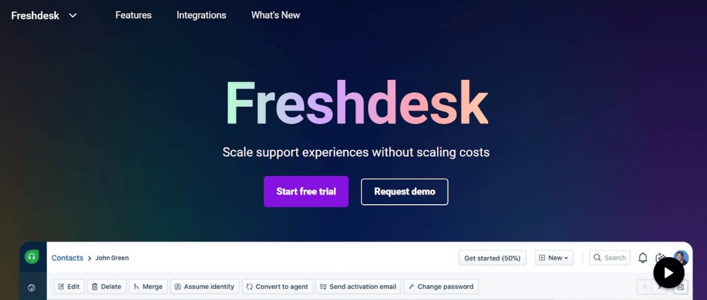 Freshdesk omnichannel help desk solution