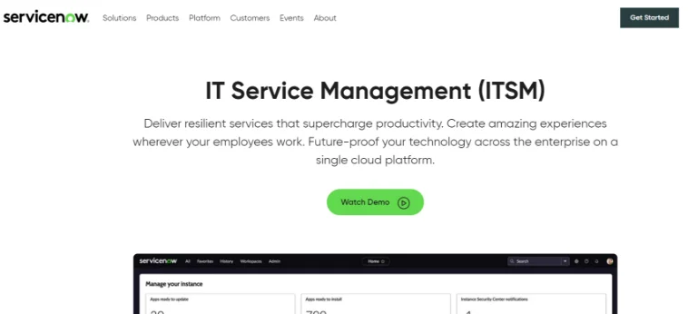 ServiceNow ITSM (IT Service Management)