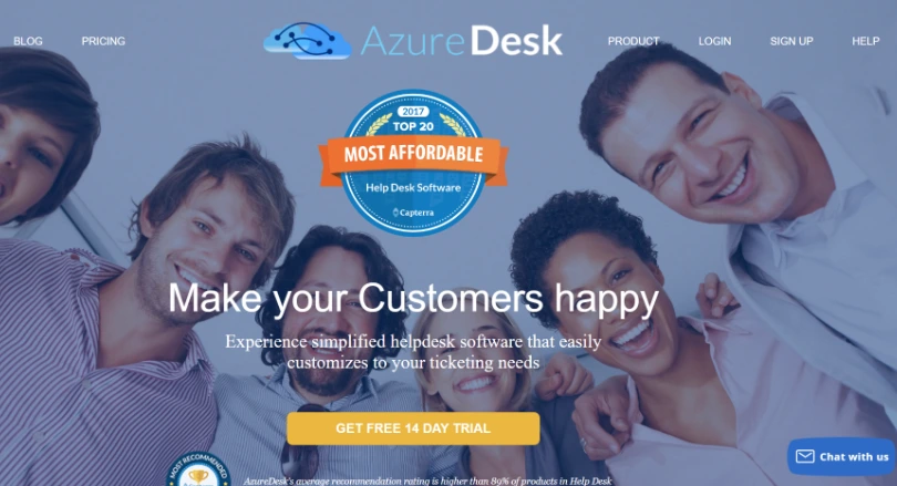 AzureDesk support ticket software