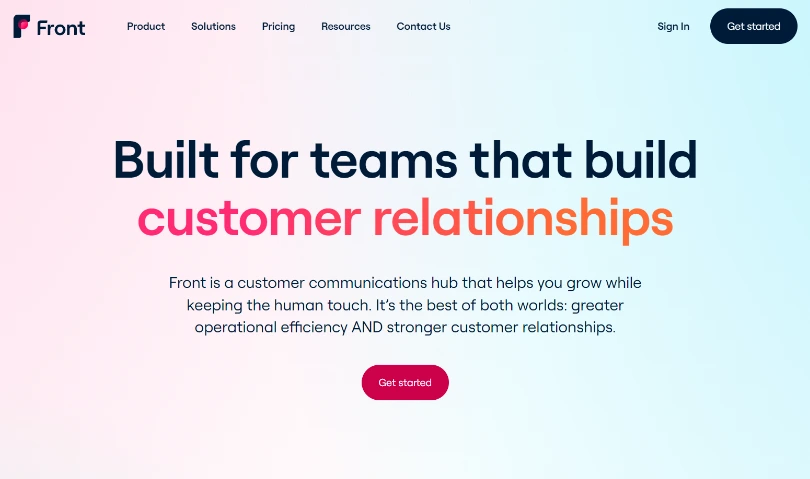 Front_best customer service software
