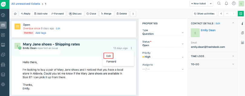 Freshdesk - Best for team collaboration