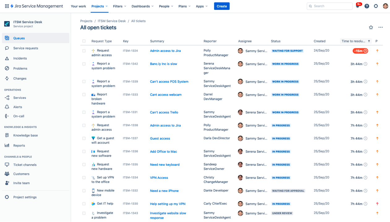 Jira Service Management - Best for team collaboration