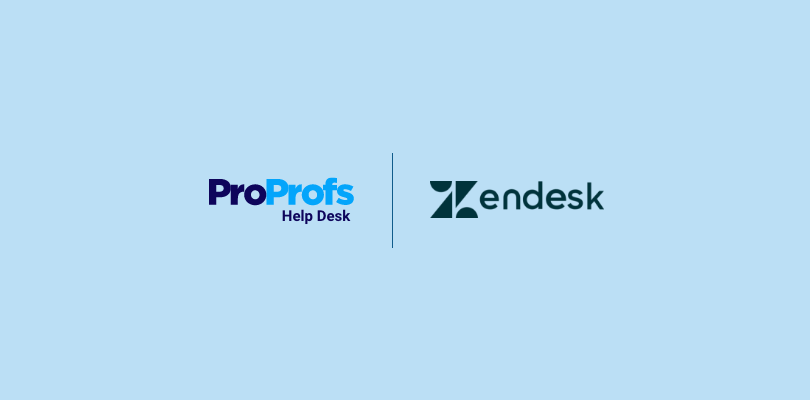 ProProfs Help Desk vs. Zendesk