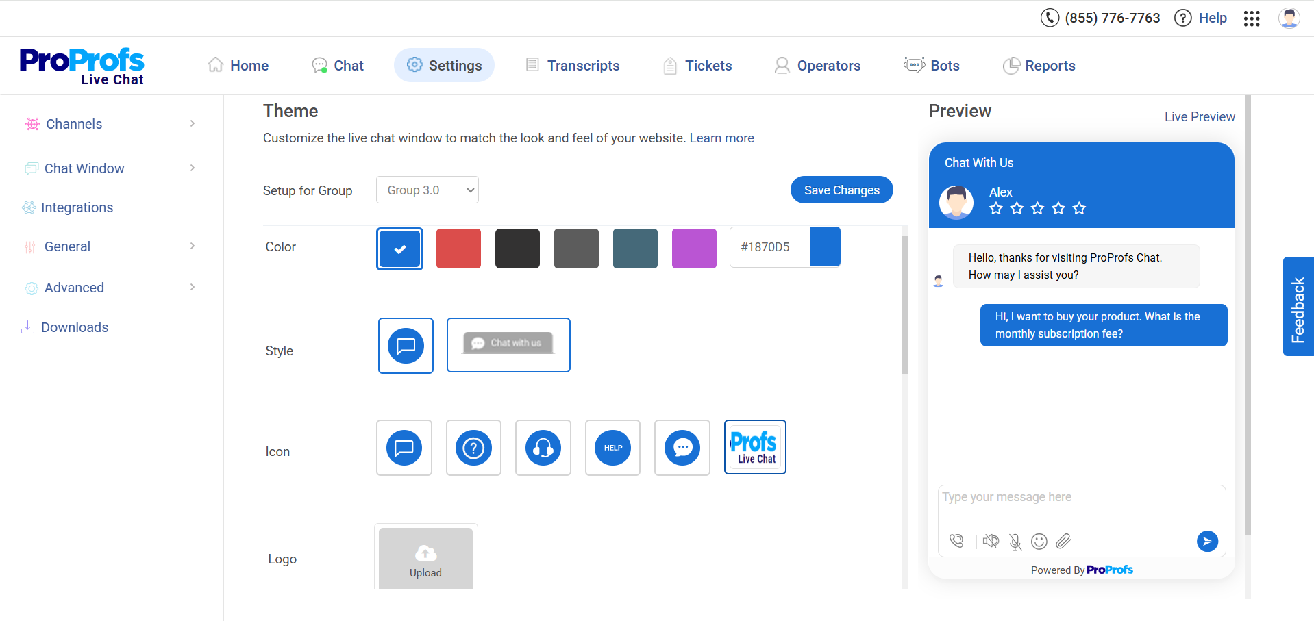 proprofs-live-chat-software