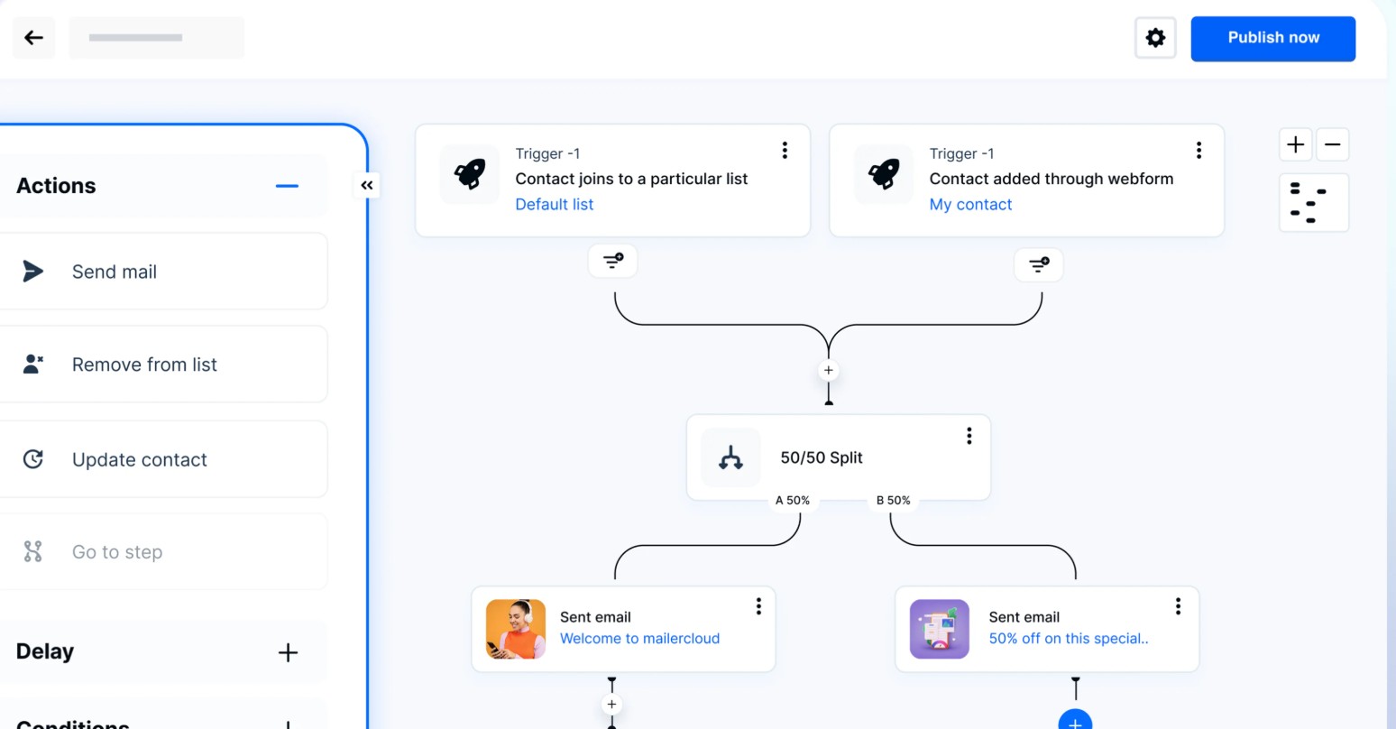 Mailercloud interface