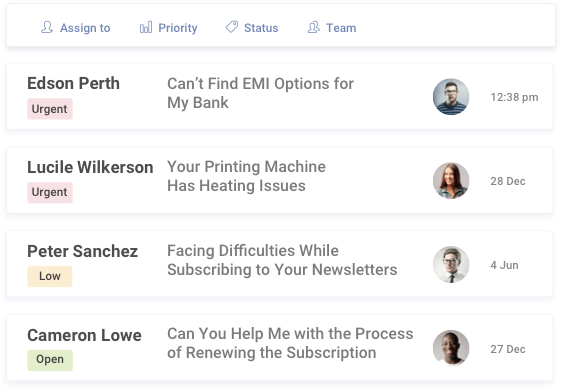 Improve customer conversation with ticket management