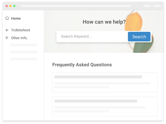 internal ticketing tool that comes with KB, live chat, forms
